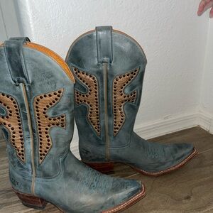 Frye Turquoise Daisy Duke Boots